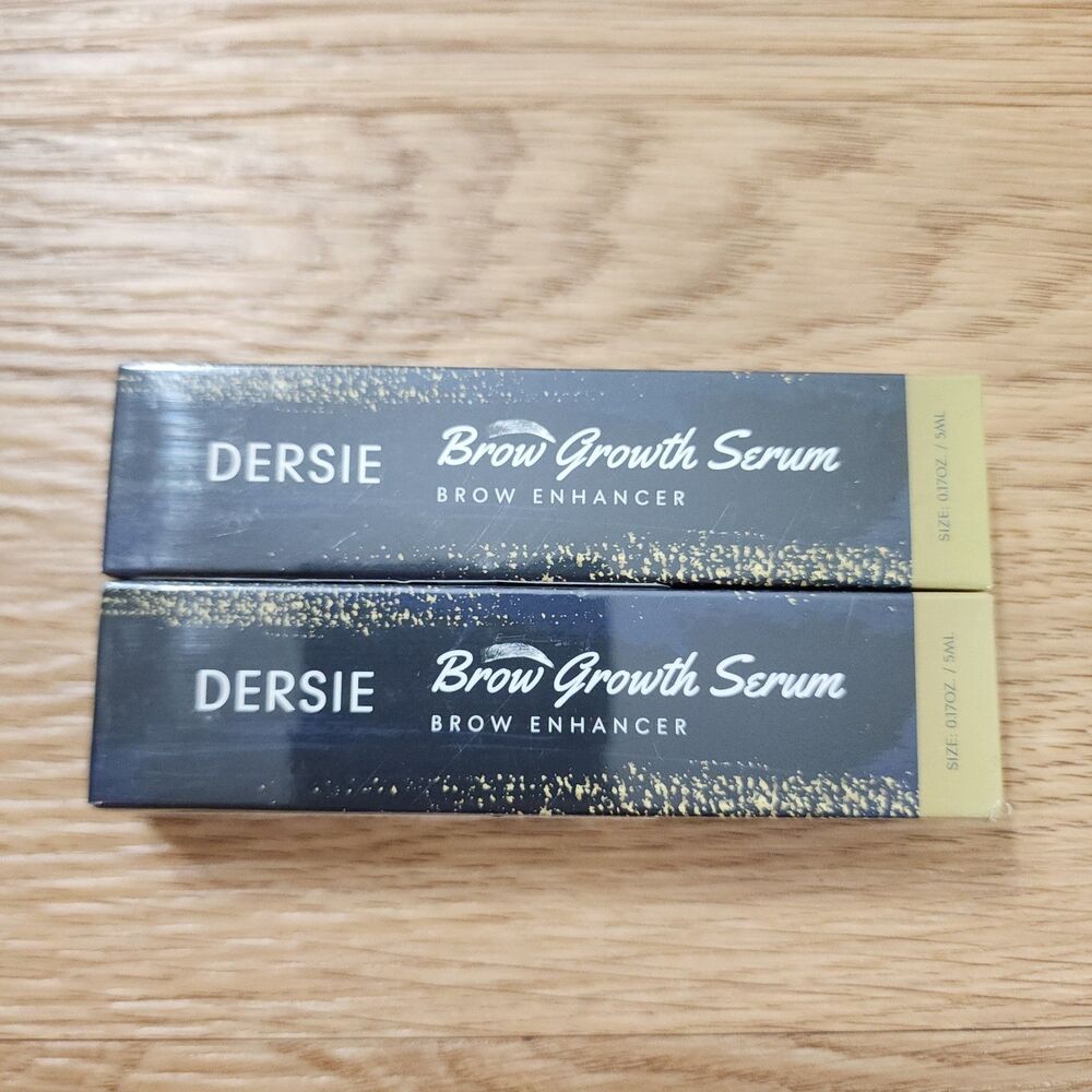 2 Pack Dersie Rapid Brow Growth Serum Thicker Brows 4 Weeks 6 Month Supply 2027